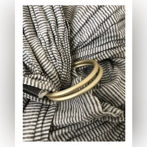 Wildbird Ring Sling /Pelican/ Chambray/ Single Layer/ Rose Gold rings